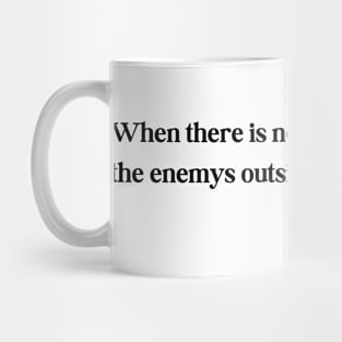 When there is no enemy within - African Proverb Mug